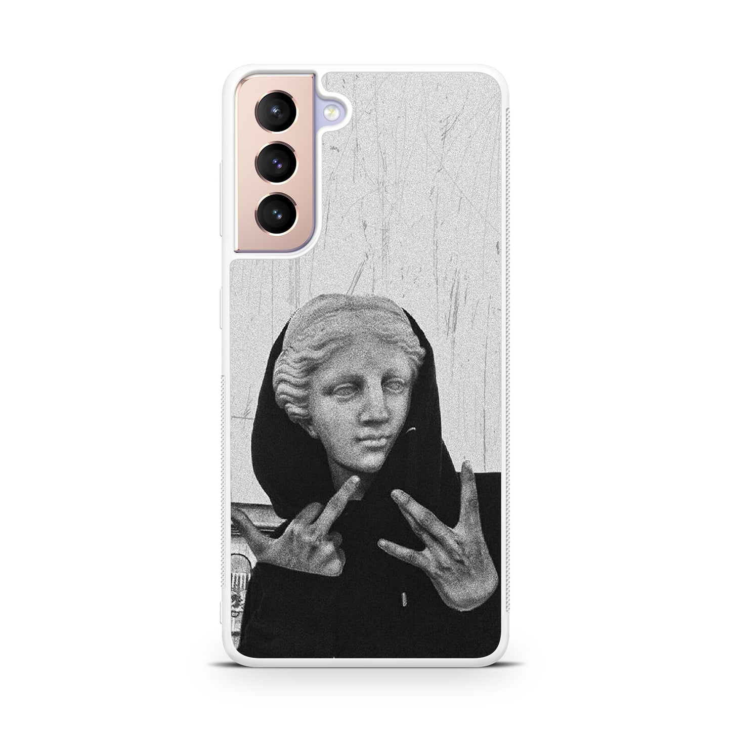 Greek Statue Wearing Hoodie Galaxy S21 / S21 Plus / S21 FE 5G Case