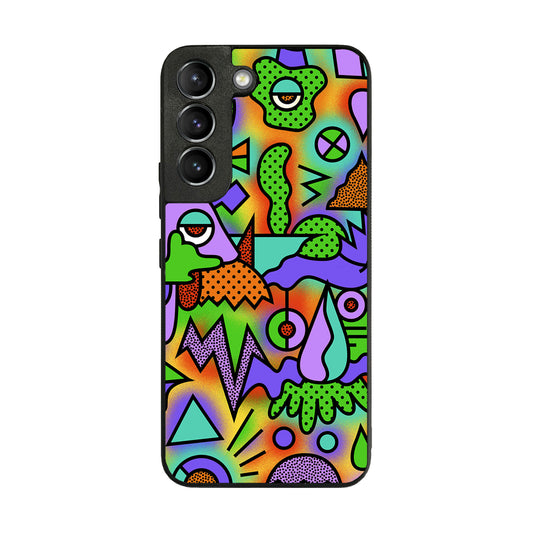Abstract Colorful Doodle Art Galaxy S22 / S22 Plus Case