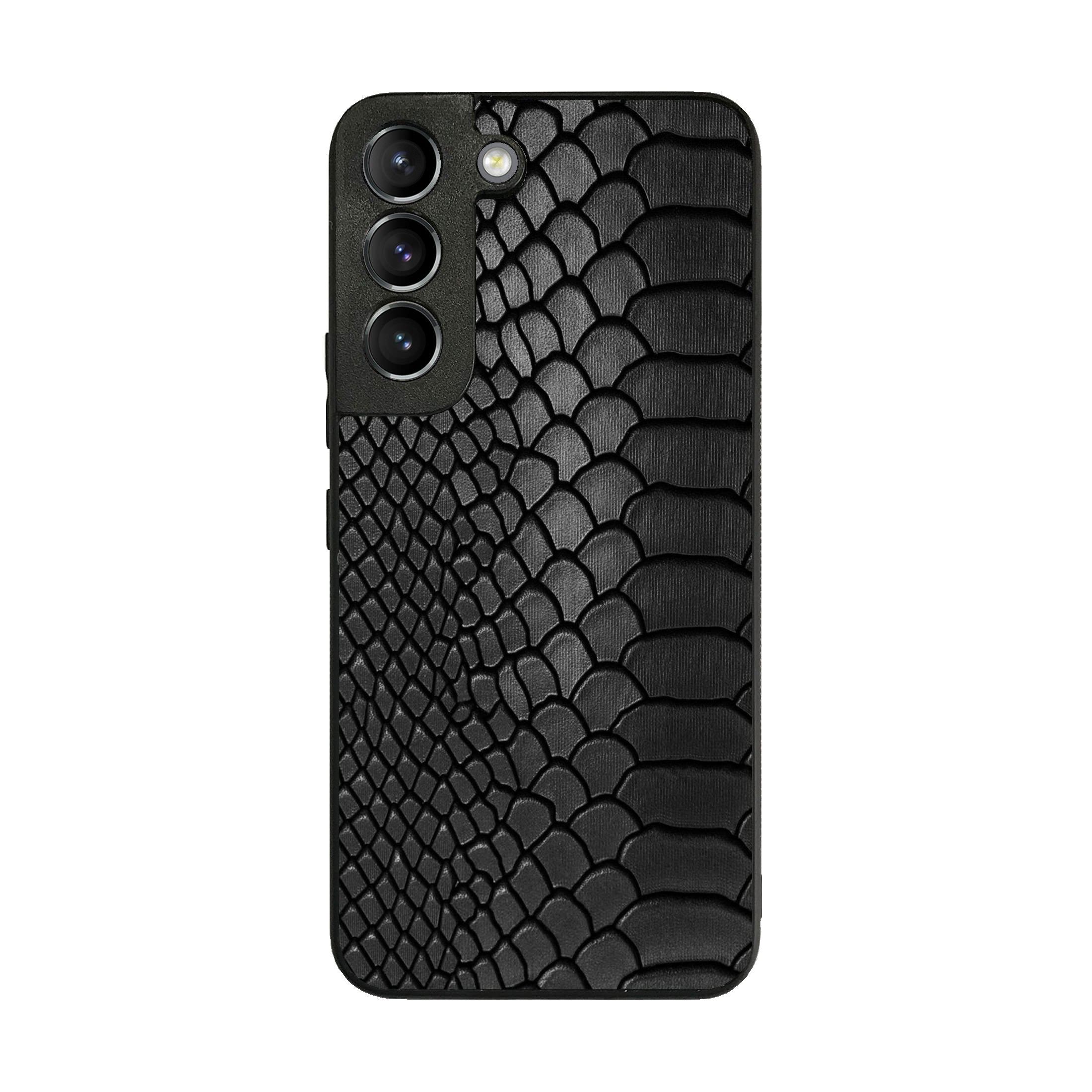Black Snake Skin Texture Galaxy S22 / S22 Plus Case