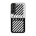 Black White Stripes Galaxy S22 / S22 Plus Case