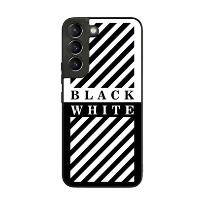 Black White Stripes Galaxy S22 / S22 Plus Case