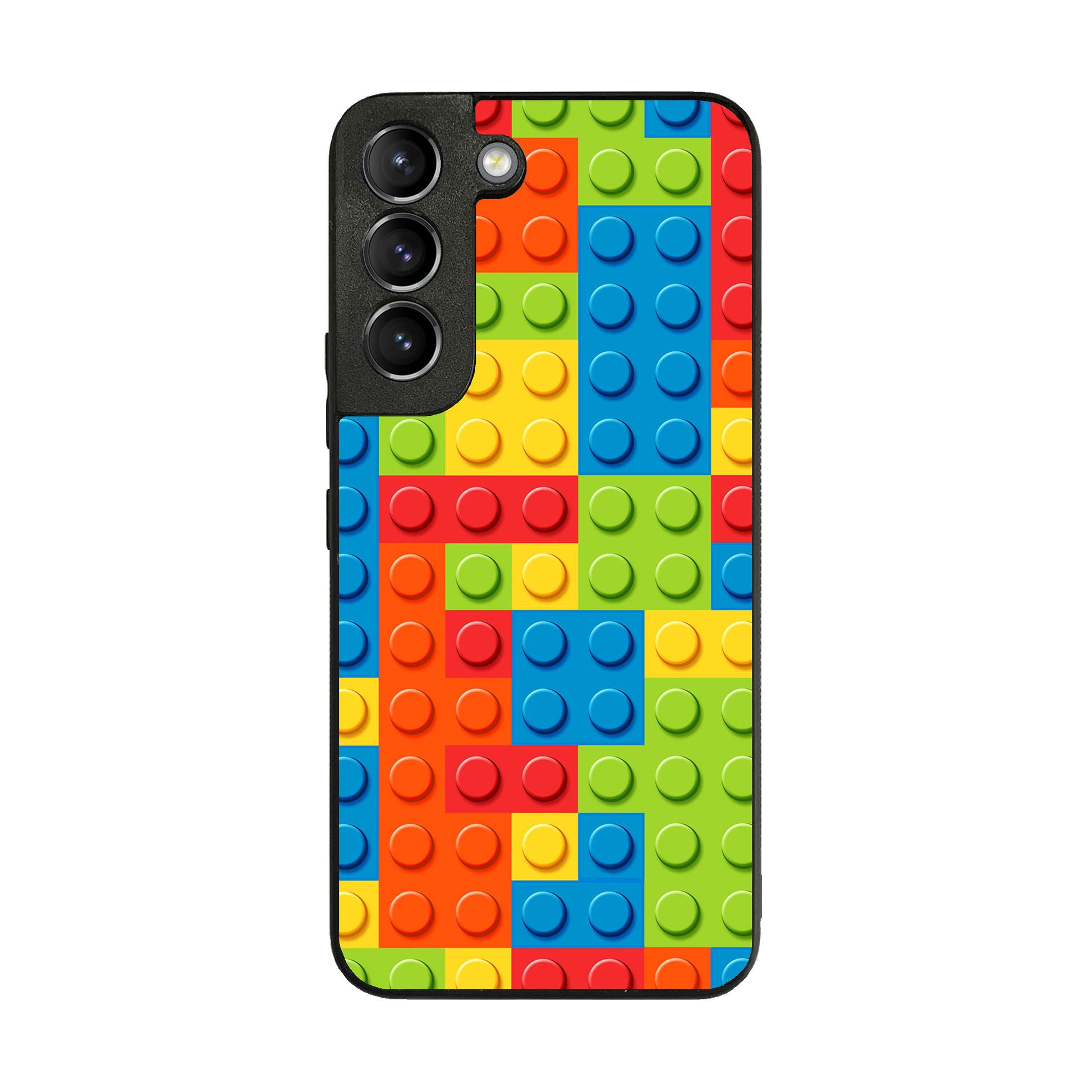 Blocks Rainbow Pattern Galaxy S22 / S22 Plus Case