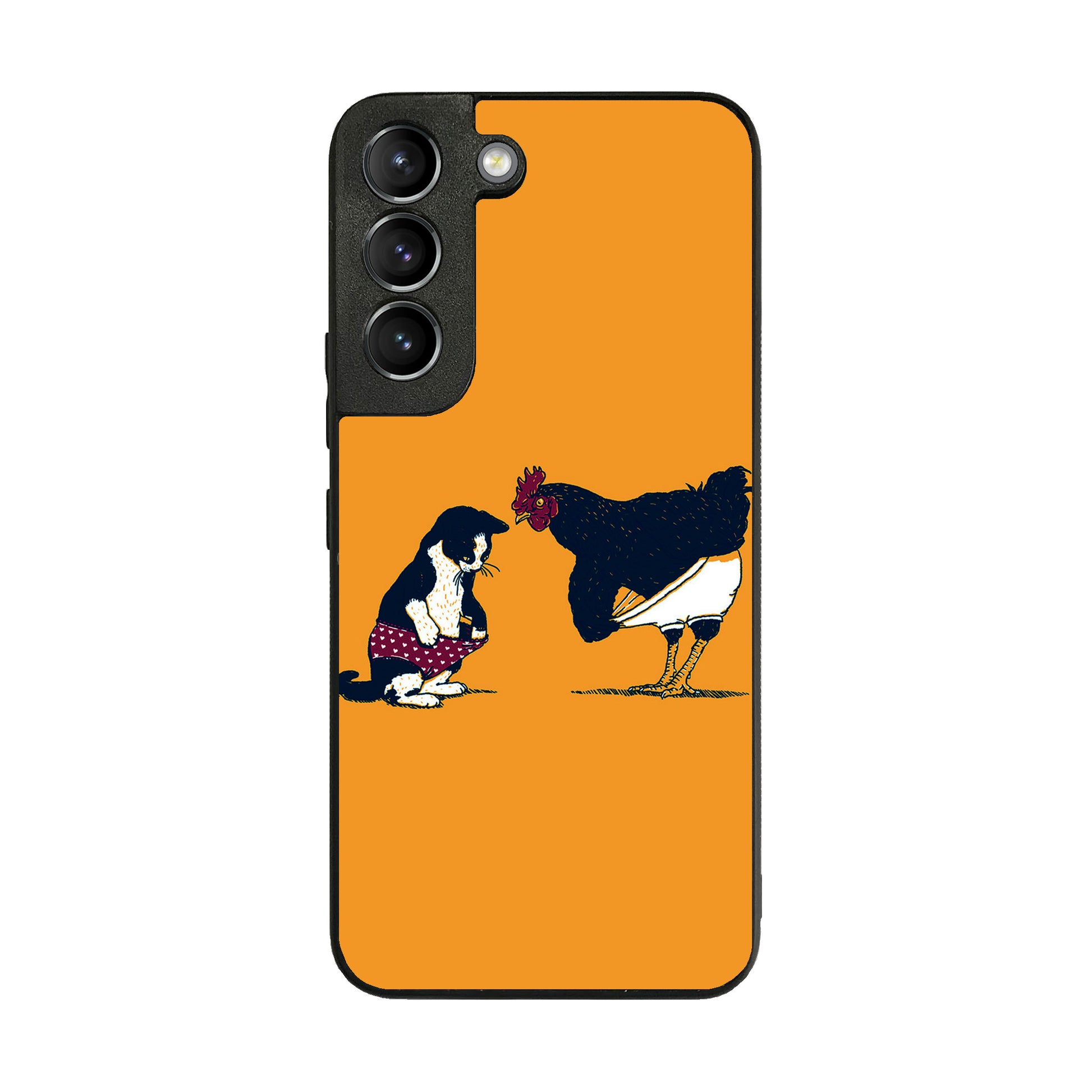 Cat Chicken Yellow Underwear Cute Galaxy S22 / S22 Plus Case