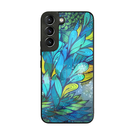 Colorful Art in Blue Galaxy S22 / S22 Plus Case