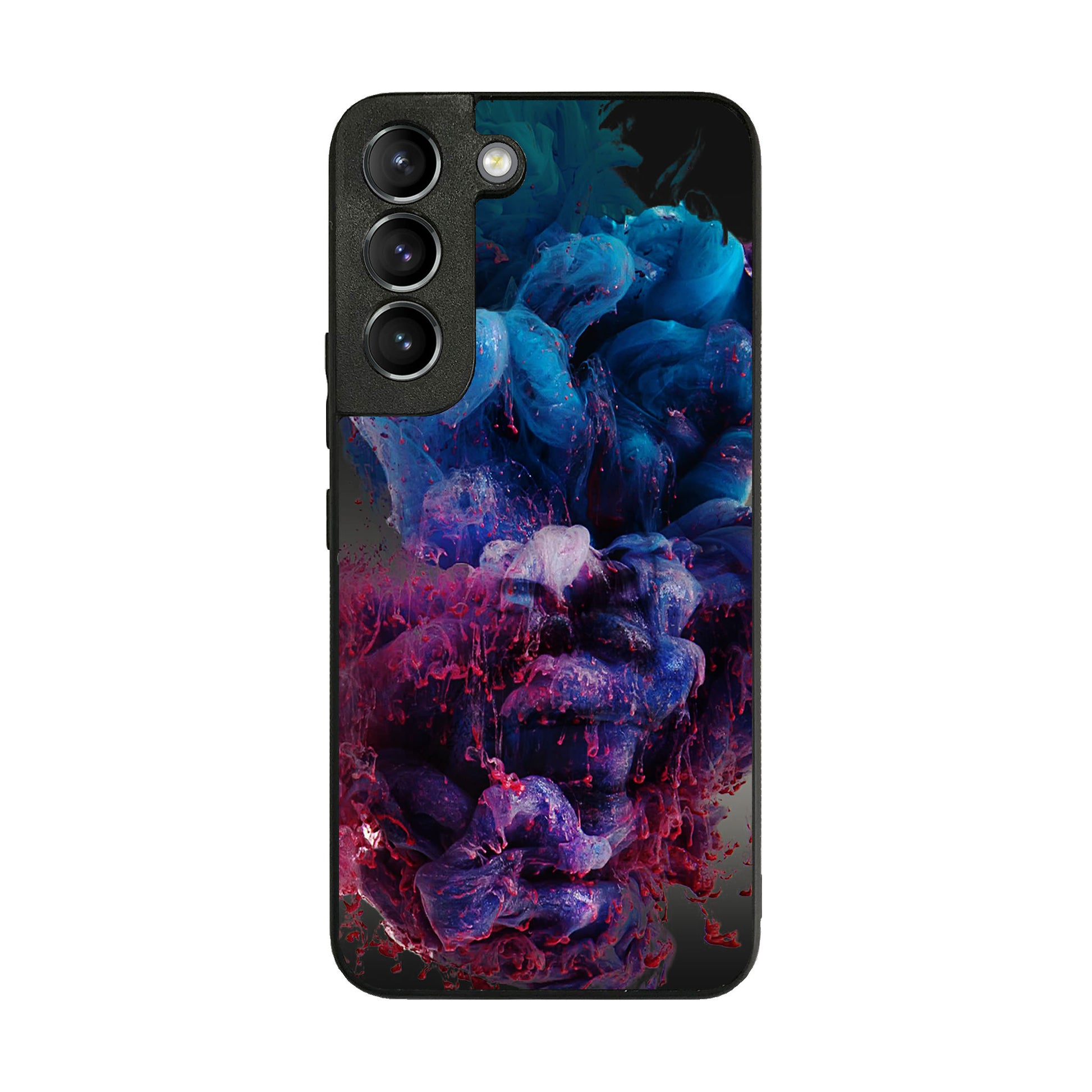 Colorful Dust Art on Black Galaxy S22 / S22 Plus Case