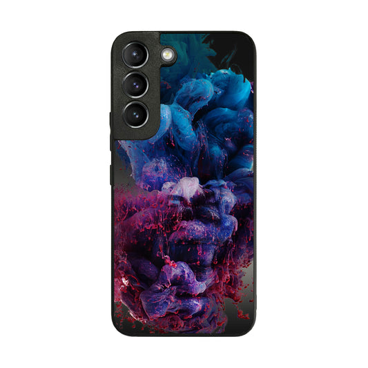 Colorful Dust Art on Black Galaxy S22 / S22 Plus Case