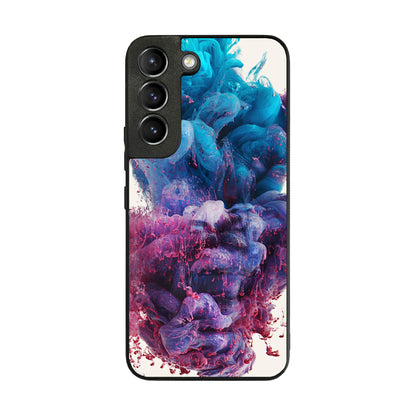 Colorful Dust Art on White Galaxy S22 / S22 Plus Case