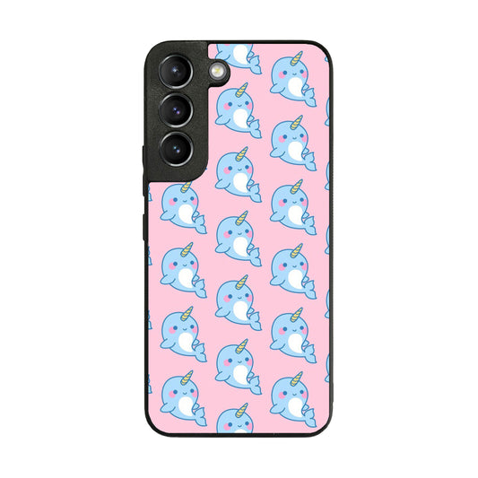 Horned Whales Pattern Galaxy S22 / S22 Plus Case