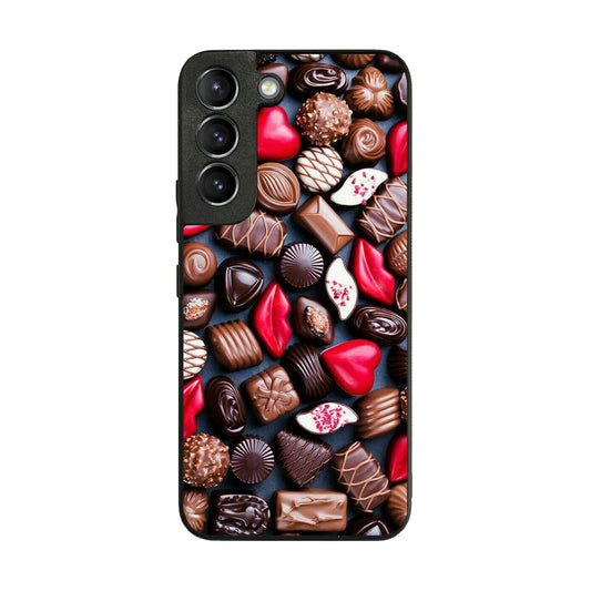 I Love Choco Pattern Galaxy S22 / S22 Plus Case