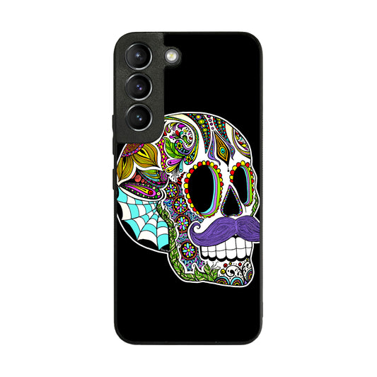 Mustache Sugar Skull Galaxy S22 / S22 Plus Case