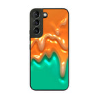 Orange Paint Dripping Galaxy S22 / S22 Plus Case