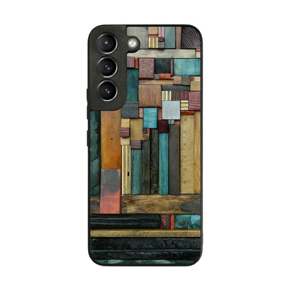 Painted Abstract Wood Sculptures Galaxy S22 / S22 Plus Case