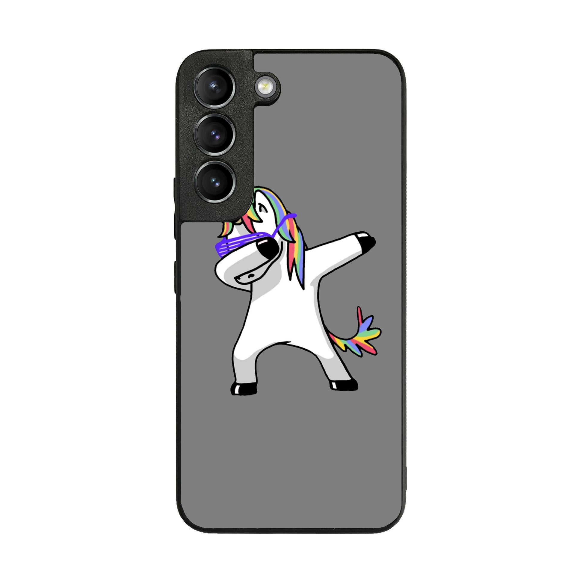 Unicorn Dabbing Grey Galaxy S22 / S22 Plus Case