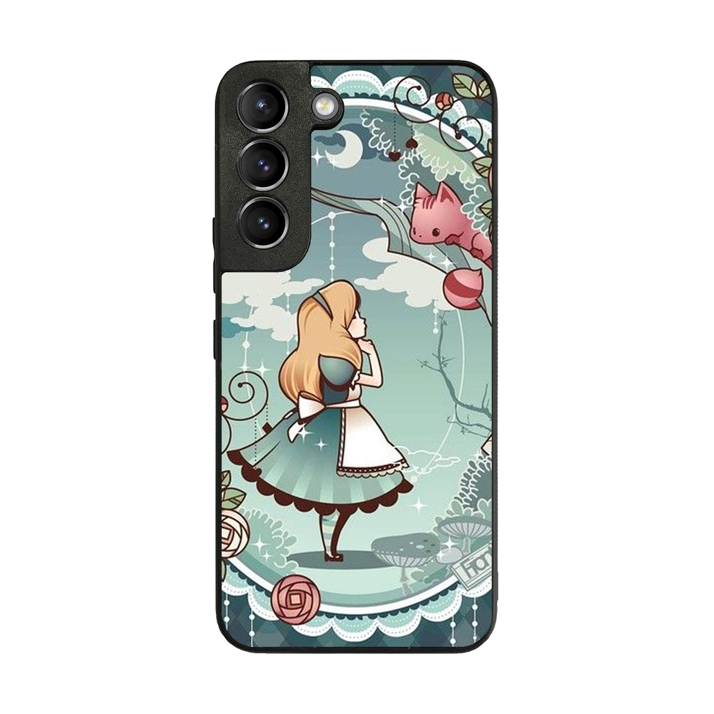 Alice And Cheshire Cat Poster Galaxy S22 / S22 Plus Case