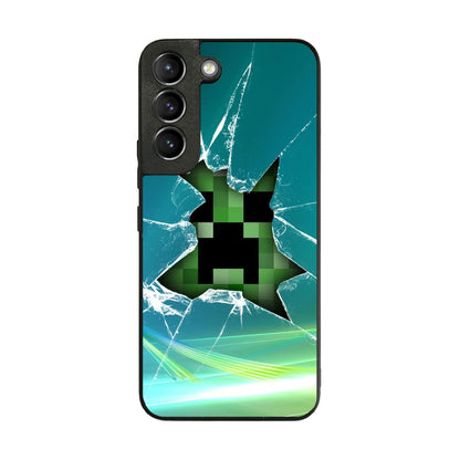 Creeper Glass Broken Green Galaxy S22 / S22 Plus Case