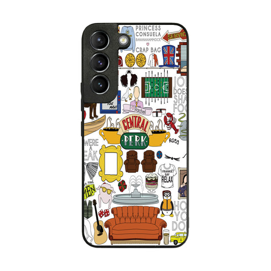 Friends TV Show Central Perk Sticker Galaxy S22 / S22 Plus Case