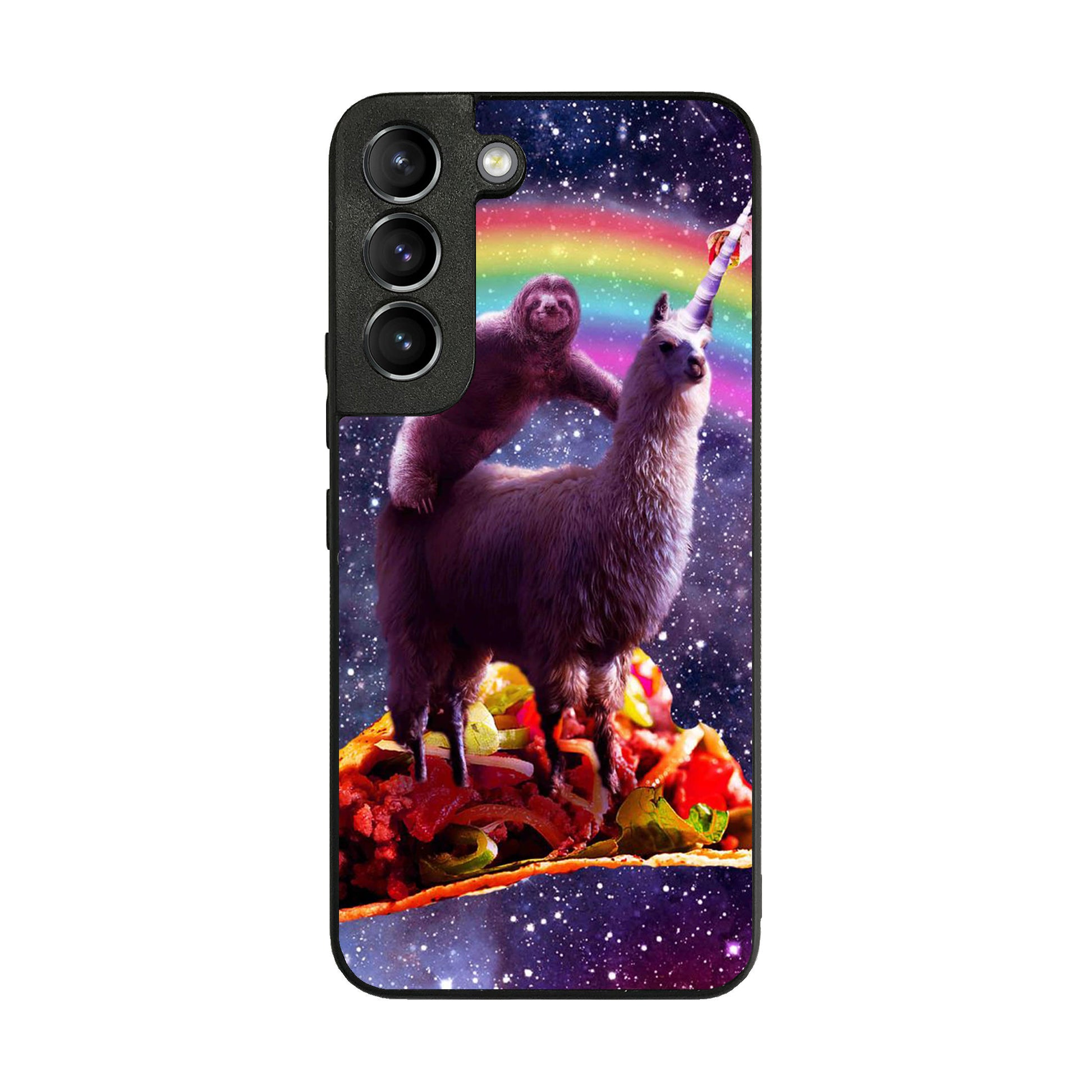 LLama And Sloth On Space Galaxy S22 / S22 Plus Case