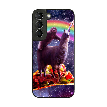 LLama And Sloth On Space Galaxy S22 / S22 Plus Case