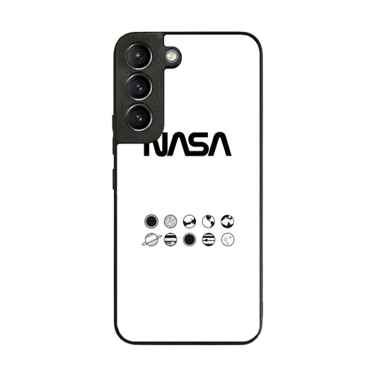 NASA Minimalist White Galaxy S22 / S22 Plus Case