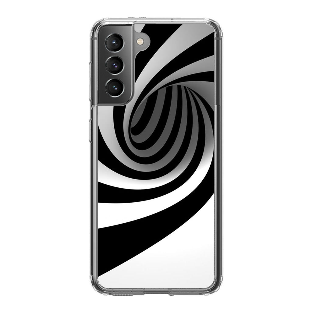 Black and White Twist Galaxy S22 / S22 Plus Case