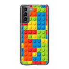 Blocks Rainbow Pattern Galaxy S22 / S22 Plus Case