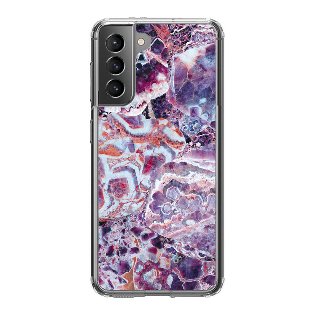 Purple Marble Galaxy S22 / S22 Plus Case