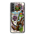 Sugar Skull Owl Tattoo Galaxy S22 / S22 Plus Case