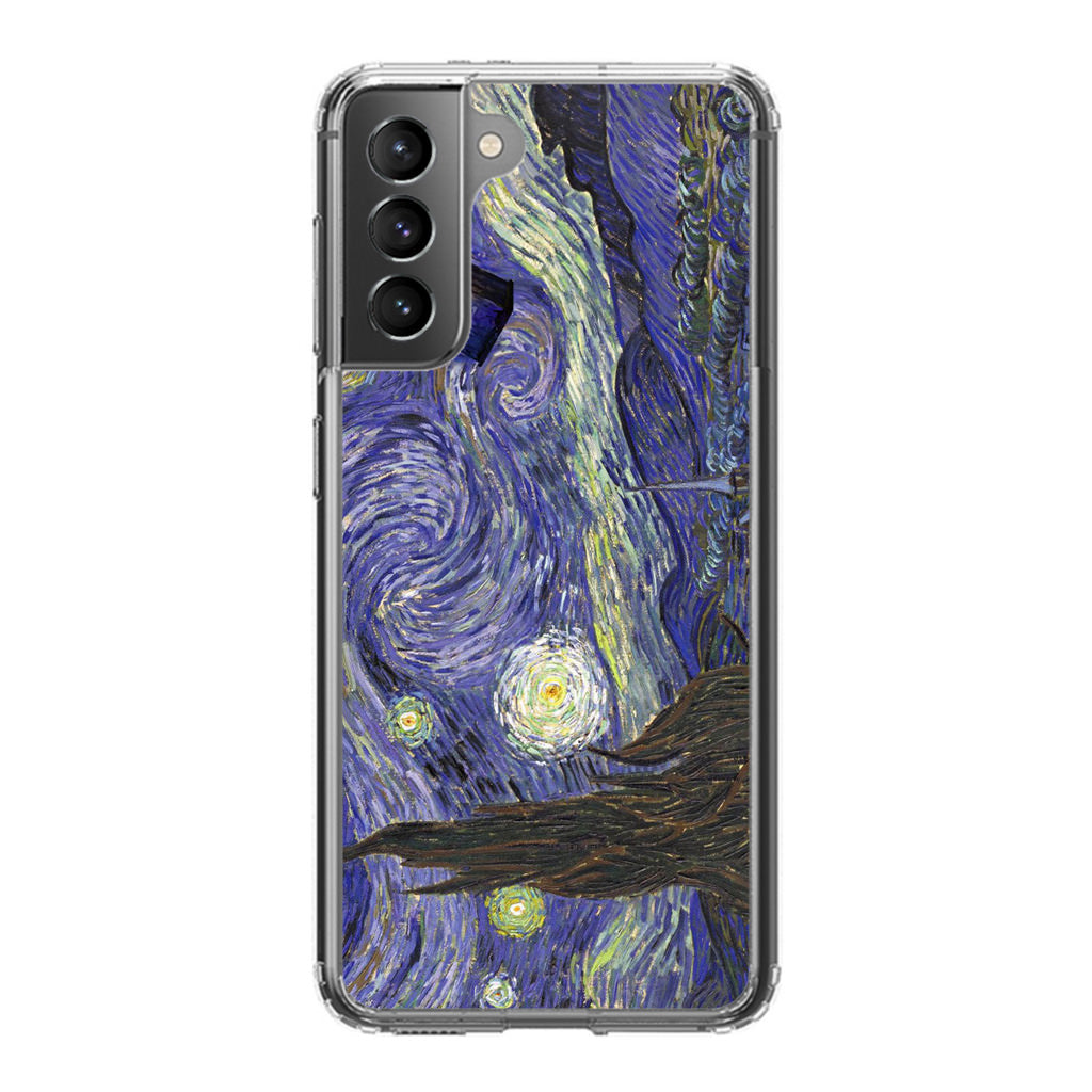 Dr Who Tardis In Van Gogh Starry Night Galaxy S22 / S22 Plus Case