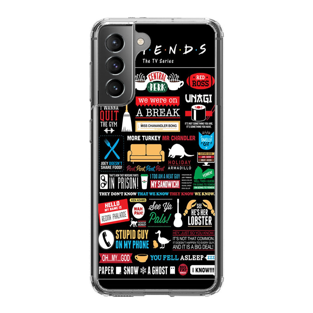 Friends TV Show Quotes Poster Galaxy S22 / S22 Plus Case