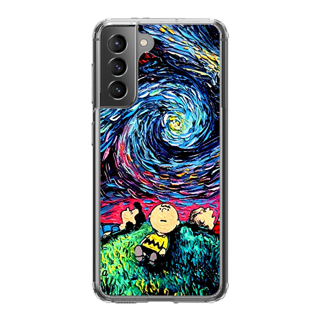 Peanuts At Starry Night Galaxy S22 / S22 Plus Case