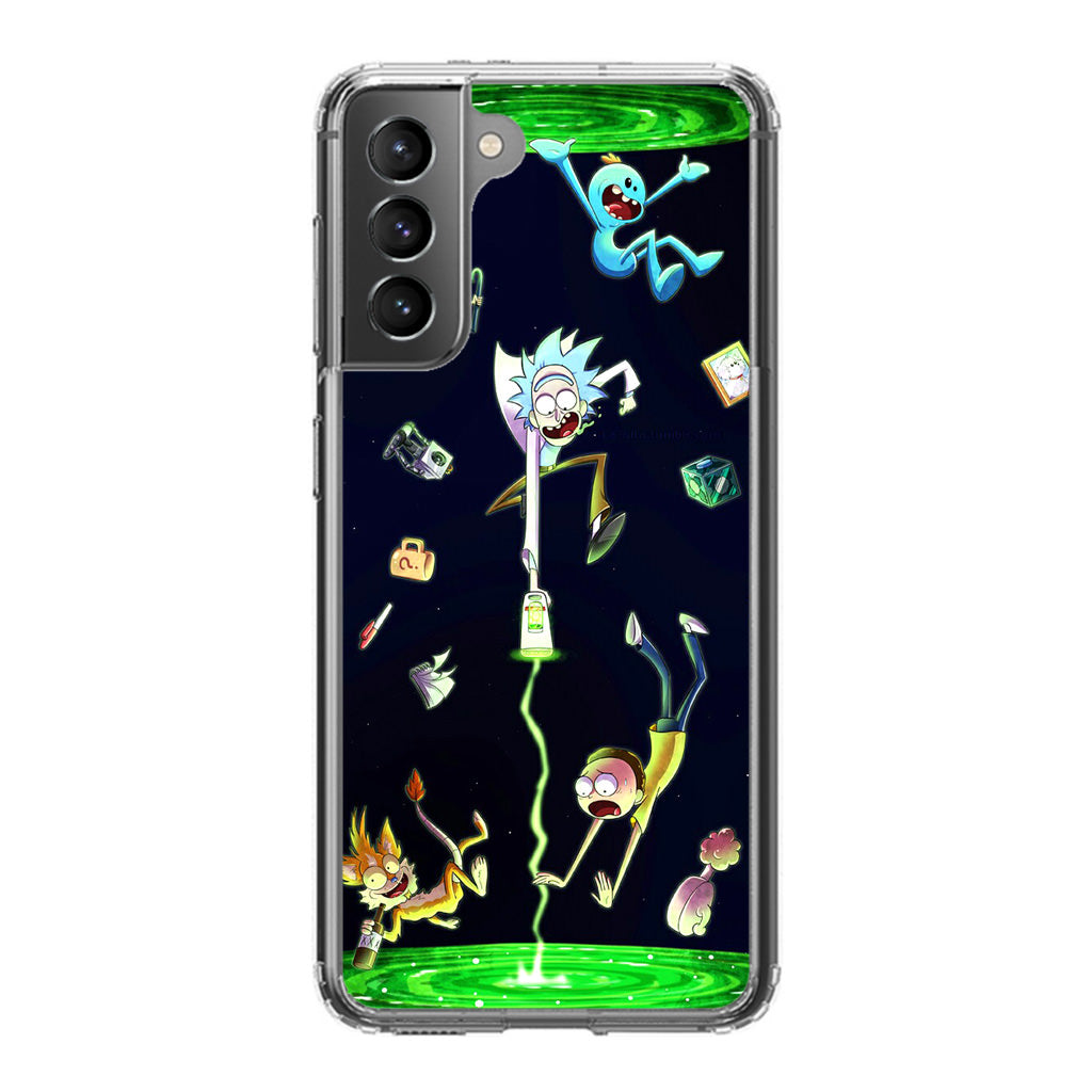 Rick And Morty Portal Fall Galaxy S22 / S22 Plus Case