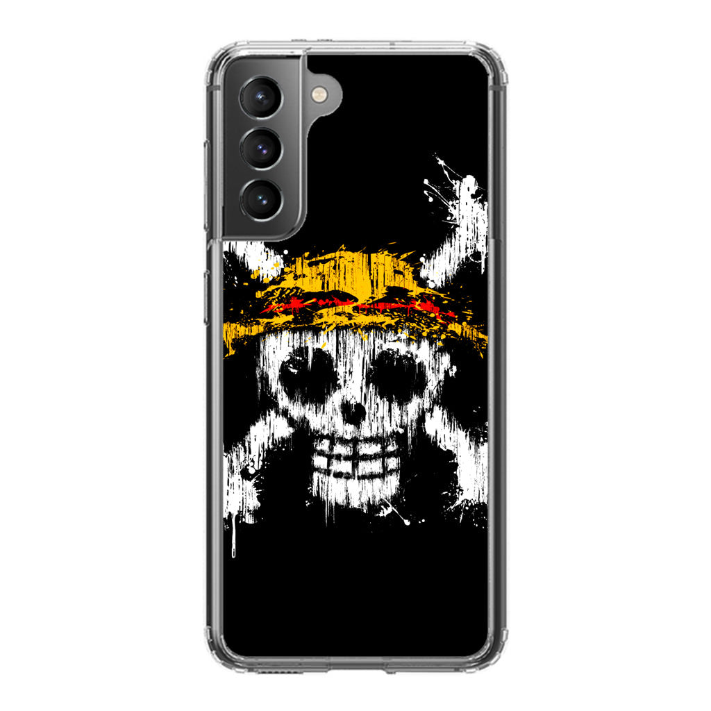 Straw Hat Pirate Logo Paint Galaxy S22 / S22 Plus Case