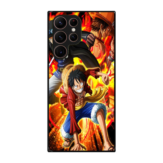 Ace Sabo Luffy Brotherhood Galaxy S22 Ultra 5G Case