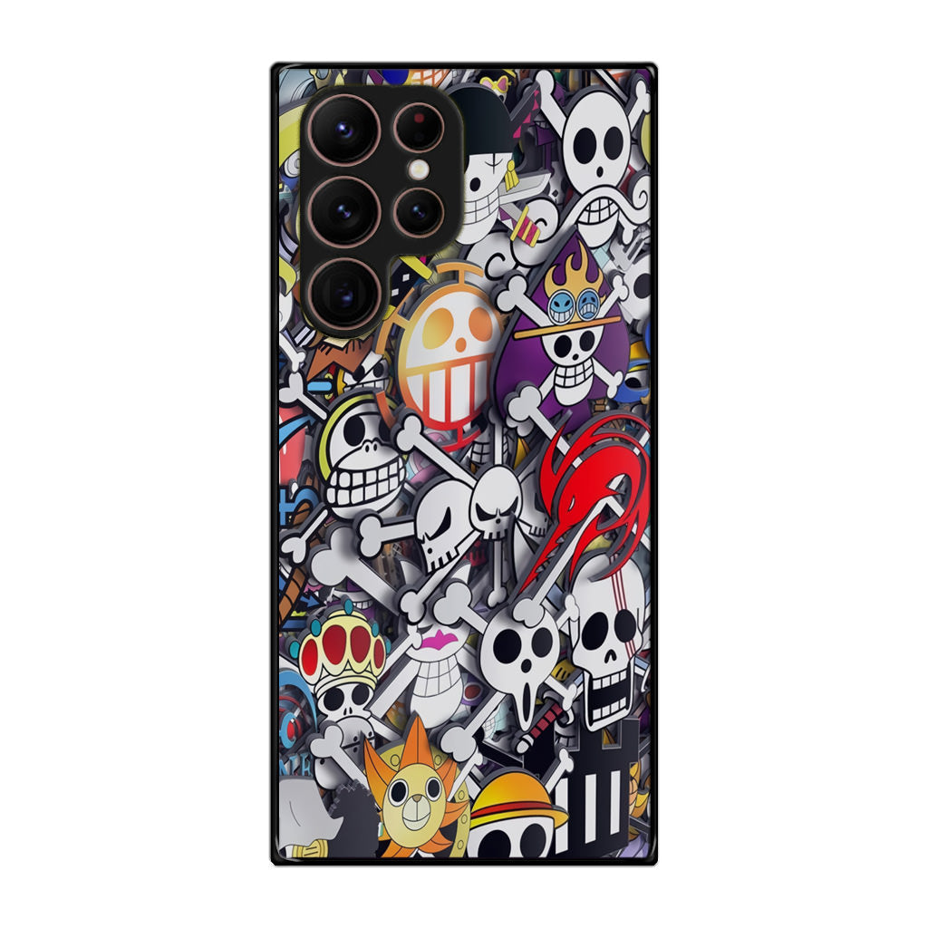 All Pirate Symbols One Piece Galaxy S22 Ultra 5G Case