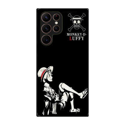 Monkey D Luffy Black And White Galaxy S22 Ultra 5G Case