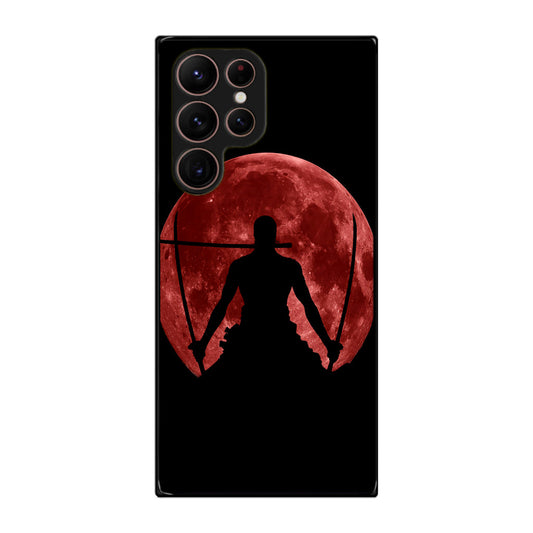 Silhouette Of Zoro In Santoryu Mode Galaxy S22 Ultra 5G Case