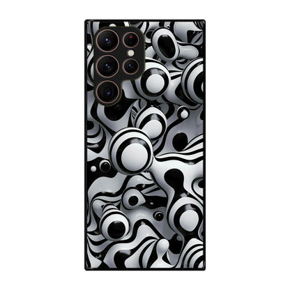 Abstract Art Black White Galaxy S22 Ultra 5G Case