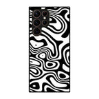 Abstract Black and White Background Galaxy S22 Ultra 5G Case