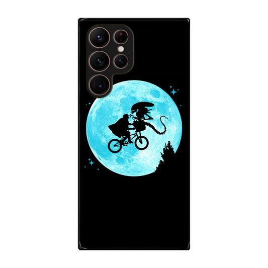 Alien Bike to the Moon Galaxy S22 Ultra 5G Case