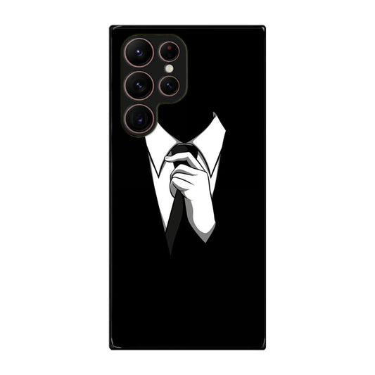 Anonymous Black White Tie Galaxy S22 Ultra 5G Case