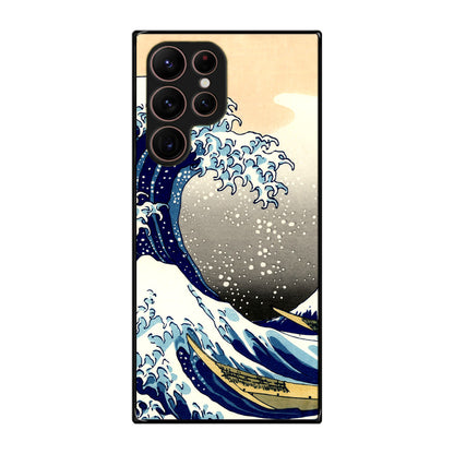 Artistic the Great Wave off Kanagawa Galaxy S22 Ultra 5G Case