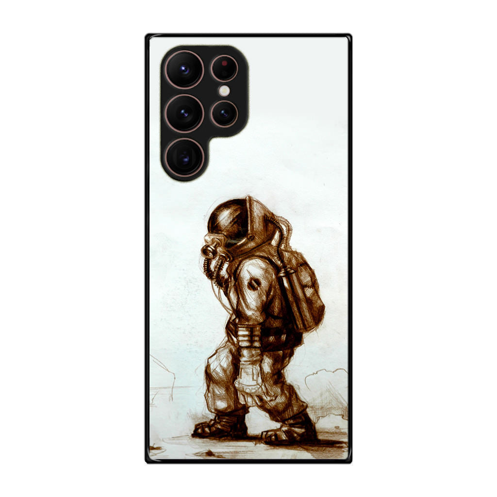 Astronaut Heavy Walk Galaxy S22 Ultra 5G Case