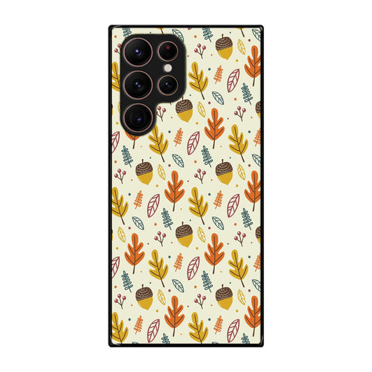 Autumn Things Pattern Galaxy S22 Ultra 5G Case