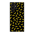 Bananas Fruit Pattern Black Galaxy S22 Ultra 5G Case