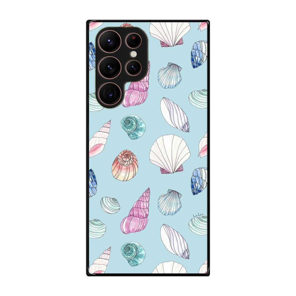 Beach Shells Pattern Galaxy S22 Ultra 5G Case