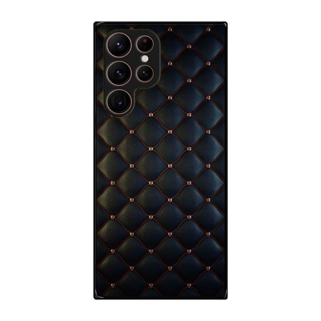 Black Royal Pattern Galaxy S22 Ultra 5G Case