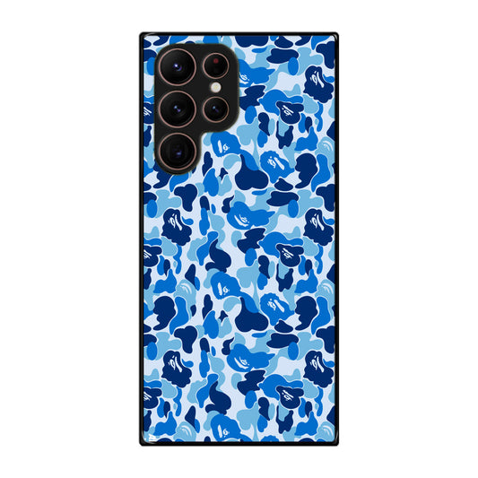 Blue Camo Galaxy S22 Ultra 5G Case