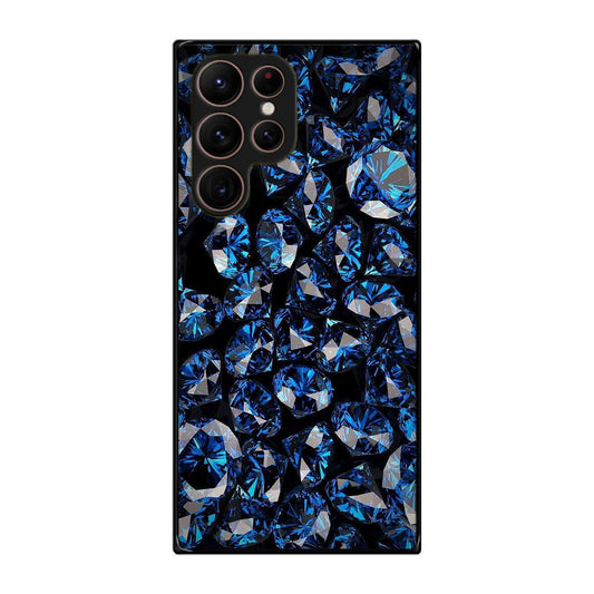 Blue Diamonds Pattern Galaxy S22 Ultra 5G Case