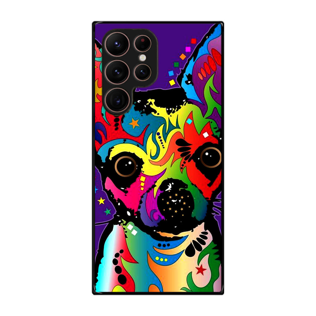 Colorful Chihuahua Galaxy S22 Ultra 5G Case