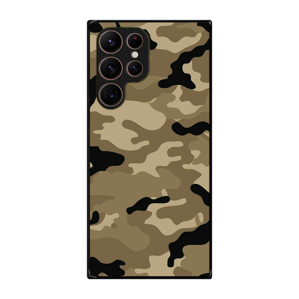 Desert Military Camo Galaxy S22 Ultra 5G Case